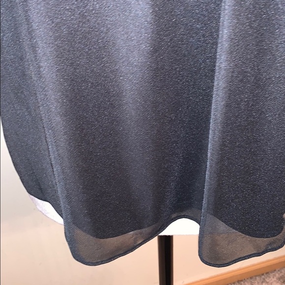 NWT Black Beaded Neck Embellished Evening Tank - Picture 3 of 8